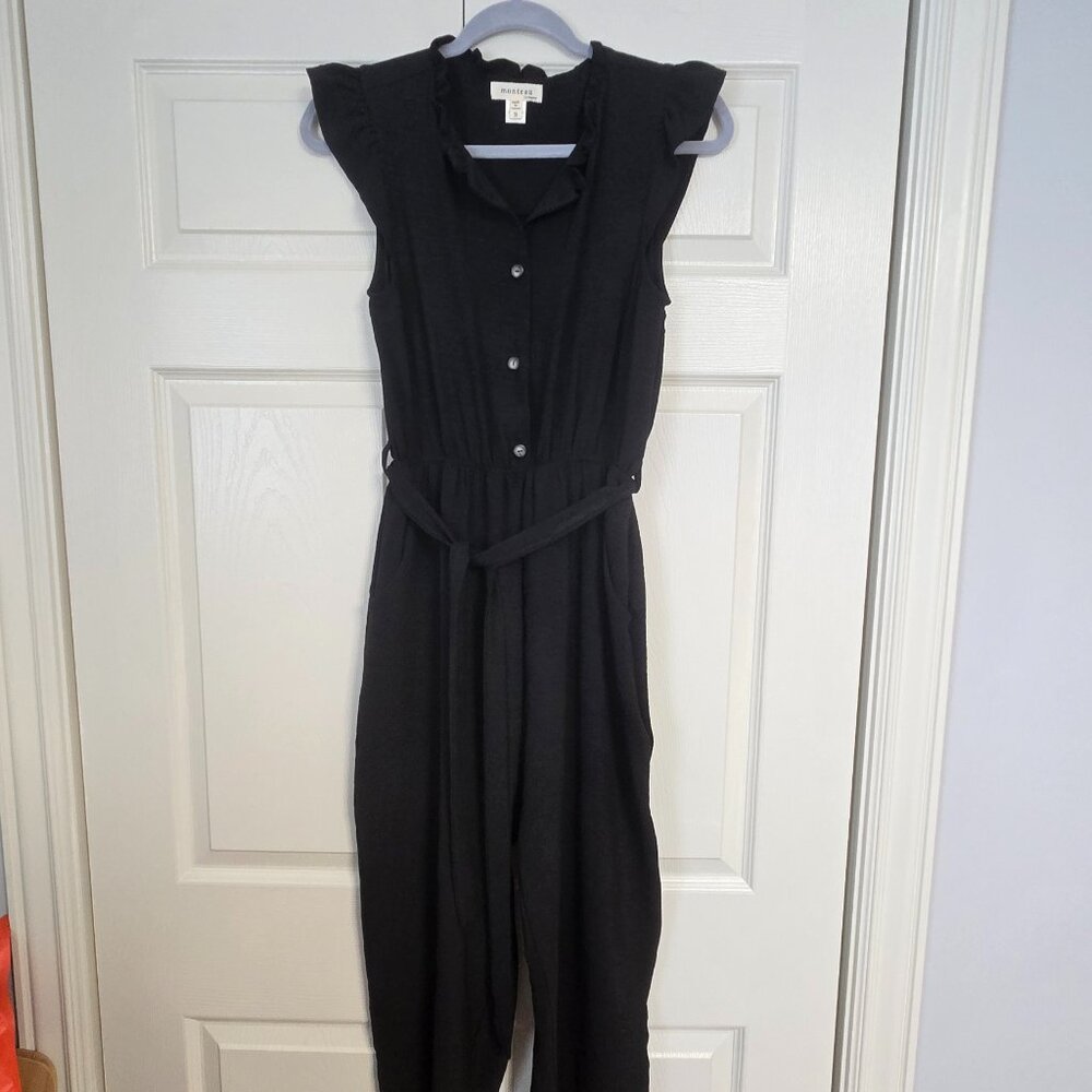 NWOT nonteau Black Jumpsuit w/ Belt
